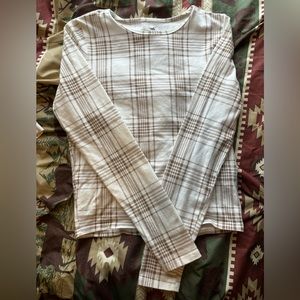 Hollister baby tee long sleeve